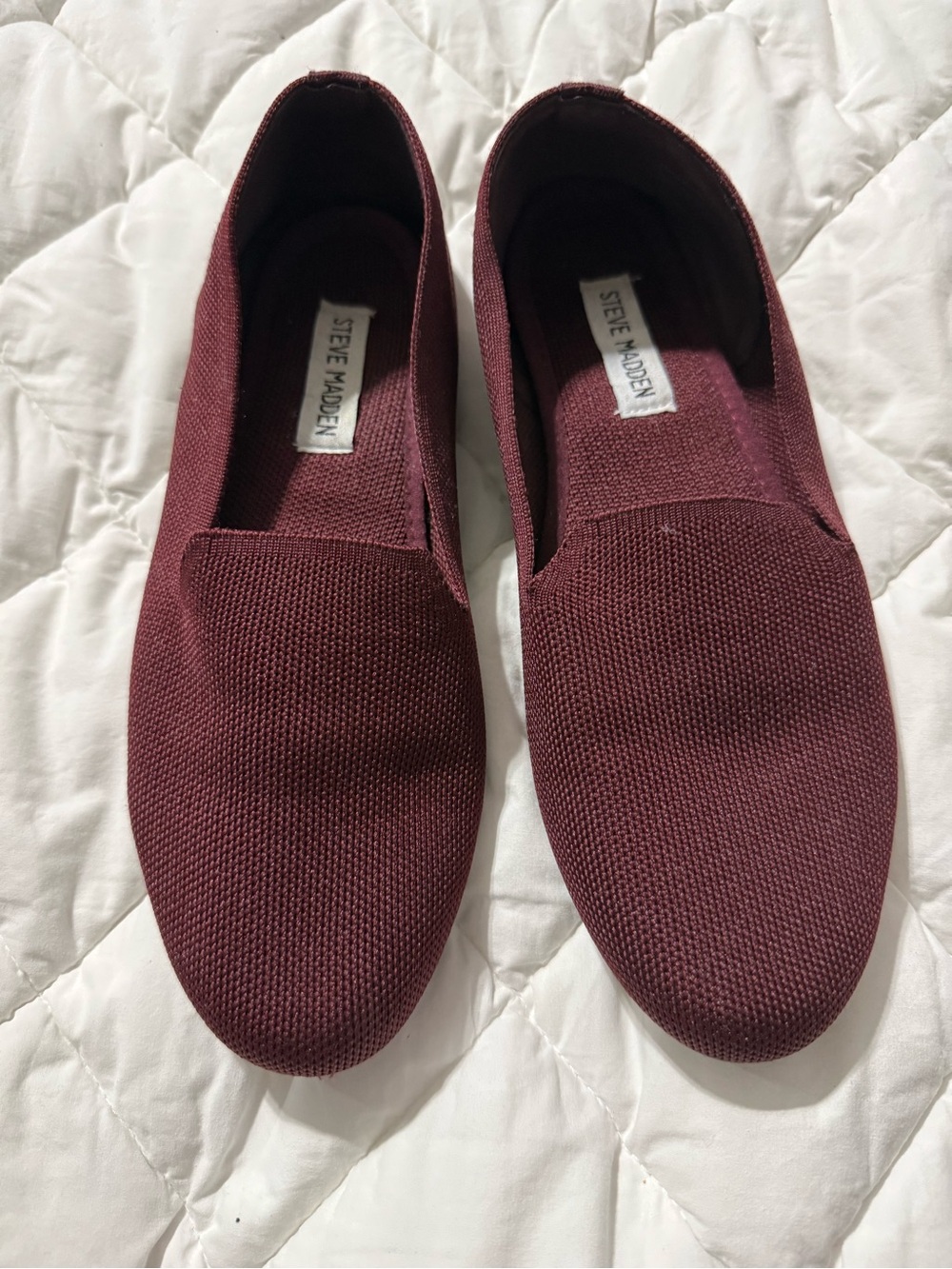 Steve Madden Women's Burgundy Slip-On Loafers